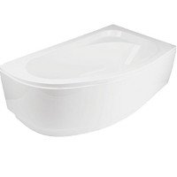 Ванна акриловая асимметричная Cornea 140x80 R с ногами и панелью