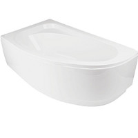 Ванна акриловая асимметричная Cornea 140x80 L с ногами и панелью