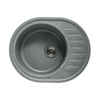 Мойка гранитная LIZA 62х50 светло серая NEW