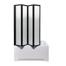 Душева шторка TIFFANI P Black 110x140