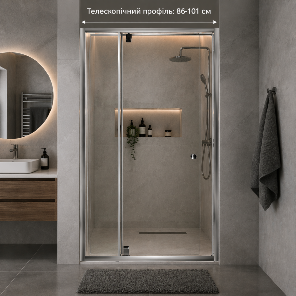 Душевые двери Sindi 90 (86-101)*185