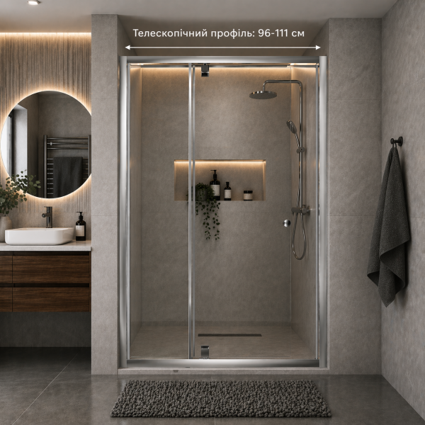 Душевые двери Sindi 100 (96-111)*185
