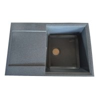 Мойка гранитная Stella New 78х50 Графит