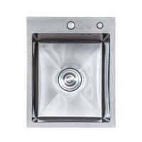 Мийка кухонна LEIF 4050 з нержавіючої сталі 40*50*23 satin