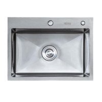Мийка кухонна LEIF 6045 з нержавіючої сталі 60*45*23 satin
