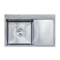 Кухонная мойка SIDER L 7850 из нержавеющей стали 78*50*23 satin