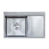 Мийка кухонна SIDER L 7850 з нержавіючої сталі 78*50*23 satin