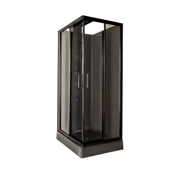 Душовий бокс Insana Alora Black 100 (XW9851) 80*100*215 мілкий  піддон
