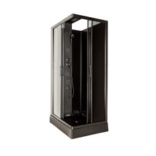Душовий бокс Insana Alora Black 100 (XW9851) 80*100*215 мілкий  піддон