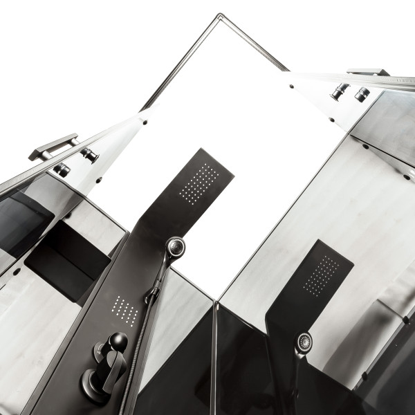 Душовий бокс Insana Alora Black 100 (XW9851) 80*100*215 мілкий  піддон