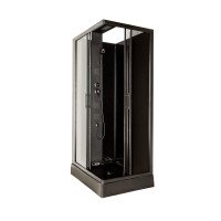 Душовий бокс Insana Alora Black 100 (XW9851) 80*100*215 мілкий  піддон