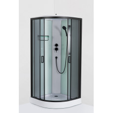 Душовий бокс Andi Black - HL 90*90*215 мілкий  піддон
