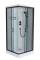 Душовий бокс Poli black - HL 90*90*215 мілкий  піддон