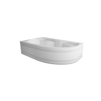 Ванна акрилова ассиметрична Tuana 170*100 L + ноги + передня панель