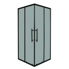Душова кабіна INSANA Black Aqua grey - HL  87х87х195 мм без піддона