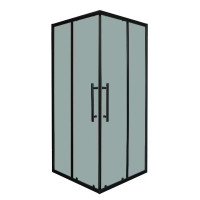 Душевая кабина Insana INSANA Black Aqua grey - HL  87х87х195 без поддона