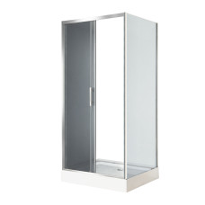 Душова кабіна INSANA Fiona 80 Grey 110*80*205 мілкий піддон 15 см