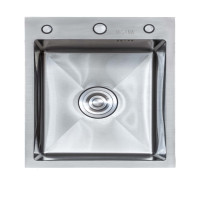 Кухонная мойка LEIF IB 5050 из нержавеющей стали 50*50*22 satin