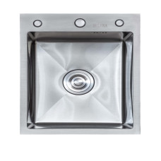 Мийка кухонна LEIF IB 5050 з нержавіючої сталі 50*50*22 satin