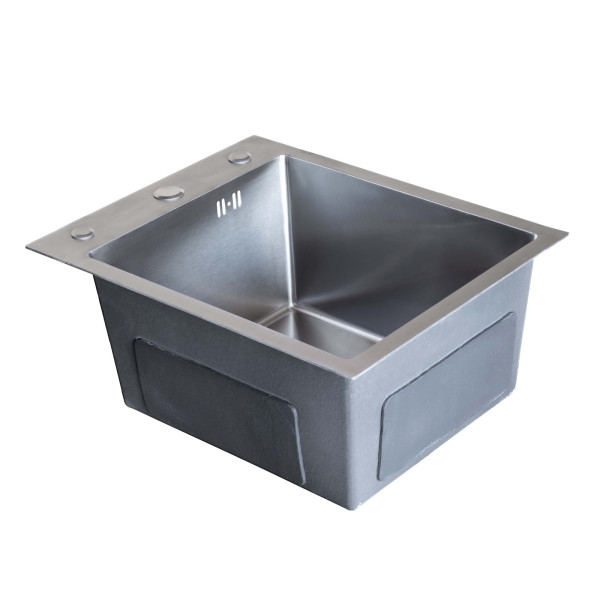 Кухонная мойка LEIF IB 5050 из нержавеющей стали 50*50*22 satin