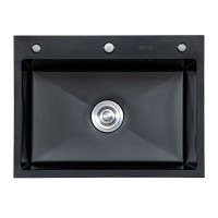 Мийка кухонна EXTOR  IB 6050 з нержавіючої сталі 60*50*22 ЧОРНА