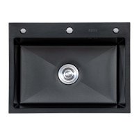 Мийка кухонна EXTOR  IB 6050 з нержавіючої сталі 60*50*22 ЧОРНА