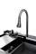 Кухонная мойка MITTONI P-5 7546 черная из нержавеющей стали 75*46*22 BLACK