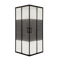 Душевая кабина INSANA Aqua Black Line JK 90х90х195 мм без поддона
