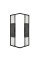 Душевая кабина INSANA Aqua Black Line JK 90х90х195 мм без поддона