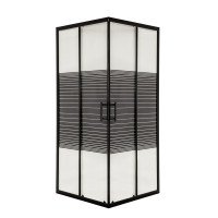 Душевая кабина INSANA Aqua Black Line JK 90х90х195 мм без поддона