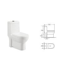 Унітаз-моноблок Iton JL 70x38x79 білий