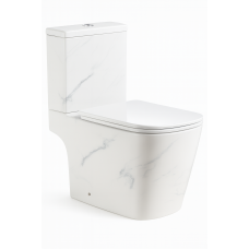 Унітаз SY 1000 paint  rim 65*36.5*78.5 білий мармур