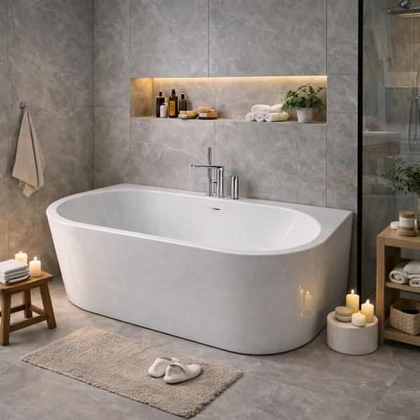 Ванна акриловая отдельностоящая WB-Samanta F chrome 170*80*58