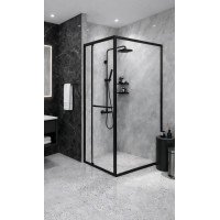 Душевая кабина INSANA Dakota Black 90х90х190 мм без поддона