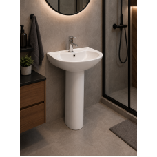 Умивальник керамічний тюльпан JL 13 52*44*81 білий