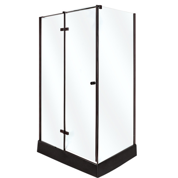 Душевая кабина INSANA Adriana Black M 100х80х210 мелкий поддон 14см