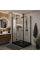 Душевая кабина INSANA Adriana Black M 100х80х210 мелкий поддон 14см