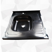 Кухонная мойка накладная 60х60 L