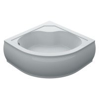 Піддон глибокий кутовий Swan Emanuel 100x100 ноги та передня панель