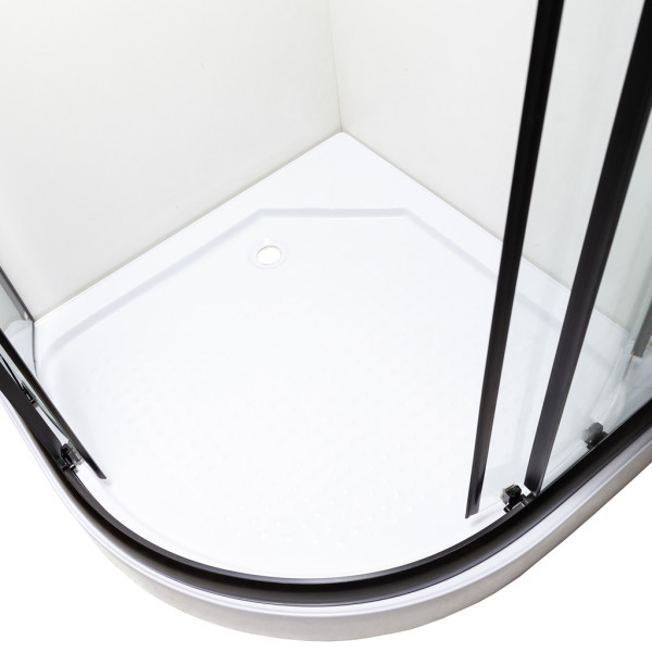 Душевая кабина Insana MIRA black 90x90x205 мелкий поддон