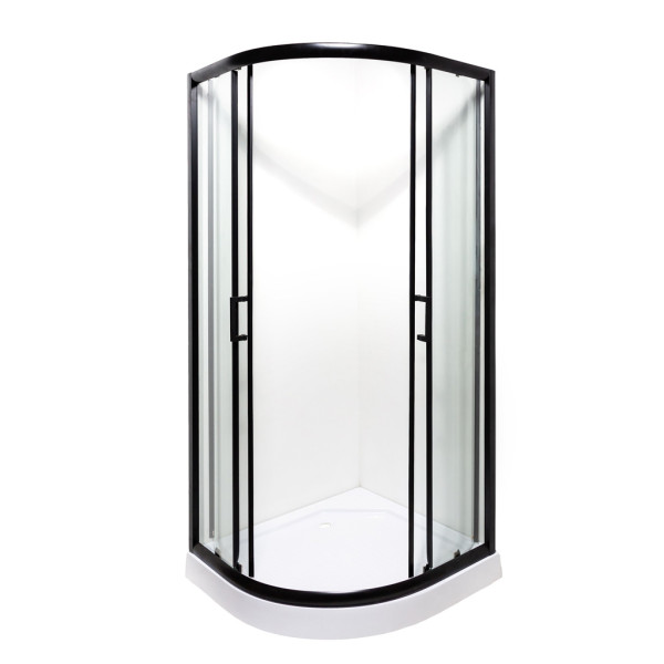 Душевая кабина Insana MIRA black 90x90x205 мелкий поддон