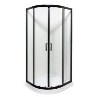 Душевая кабина Insana MIRA black 90x90x205 мелкий поддон