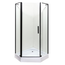 Душова кабіна INSANA Ethna Black P91 B 90x90x200 мілкий піддон