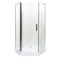 Душова кабіна INSANA Ethna Clear P91 з розмірами 90x90x200 і мілким піддоном