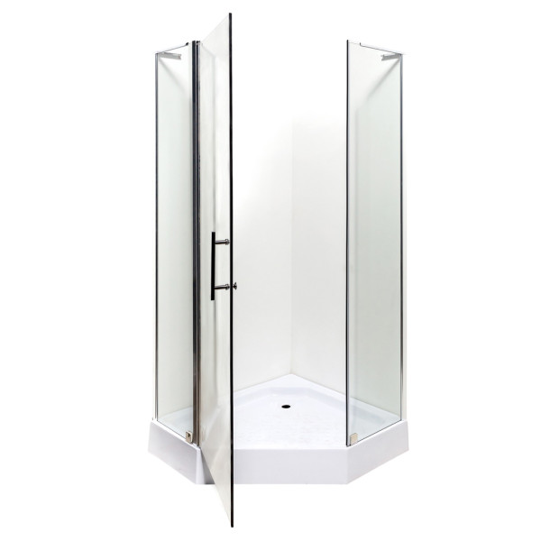 Душова кабіна INSANA Ethna Clear P91 з розмірами 90x90x200 і мілким піддоном