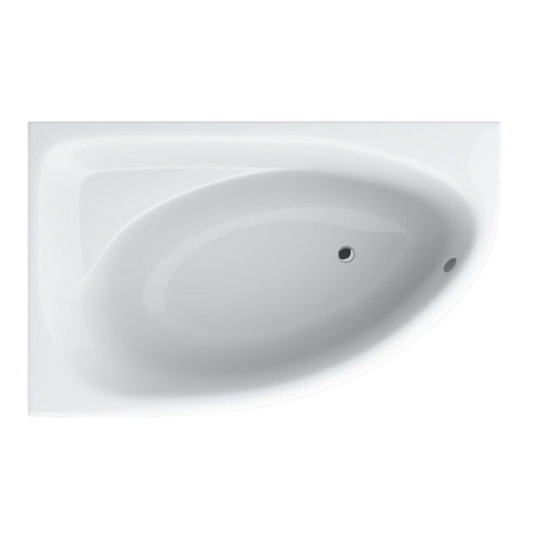 Ванна акрилова асиметрична ELLA 160x100 L + ноги + екран під ванну