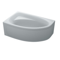 Ванна акриловая асимметричная ELLA 160x100 L + ноги + экран под ванну