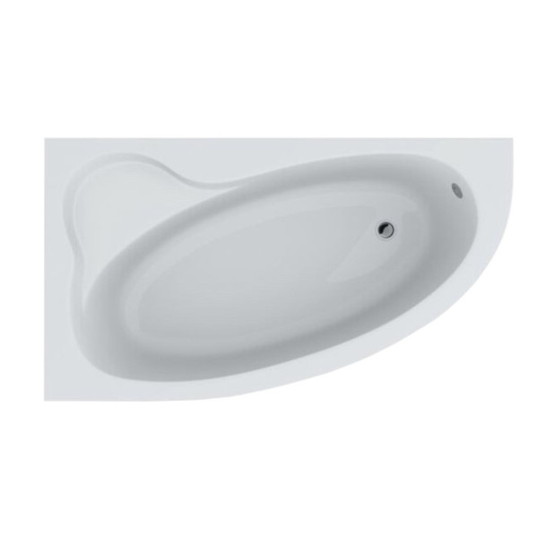 Ванна акрилова асиметрична GLORIA 160x90 L + ноги + екран під ванну