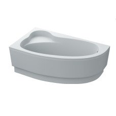 Ванна акрилова асиметрична GLORIA 160x90 L + ноги + екран під ванну