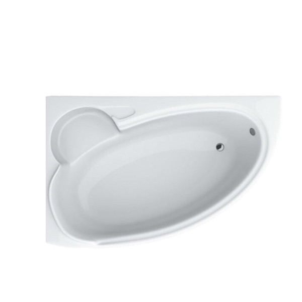 Ванна акриловая асимметричная ADELE 170х110 L + ноги + экран под ванну